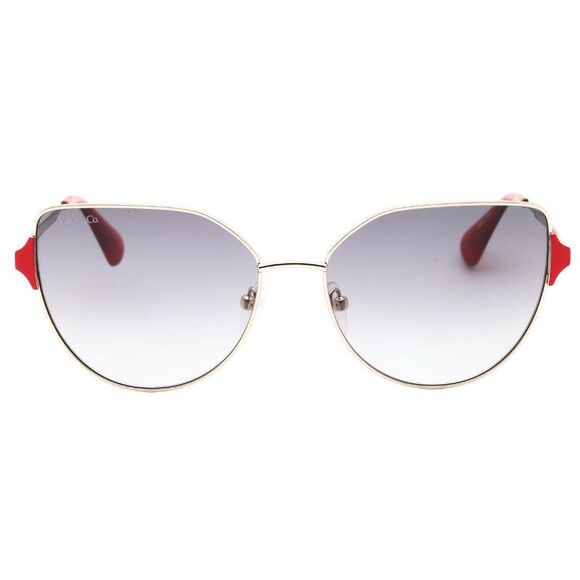 Unisex Adult Gradient Sunglasses / Gold/Red